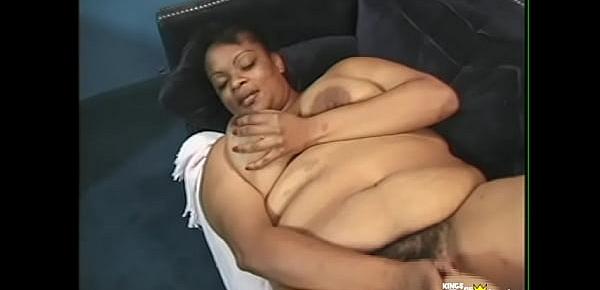  Mature BBW with lactating tits satisfy her hairy pussy with fingers and adult toys